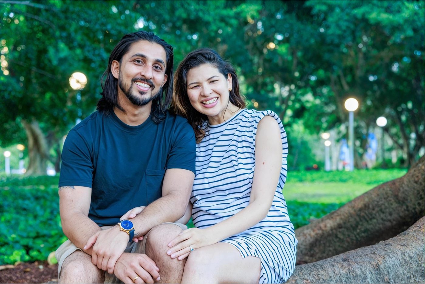 Couple together in Australia